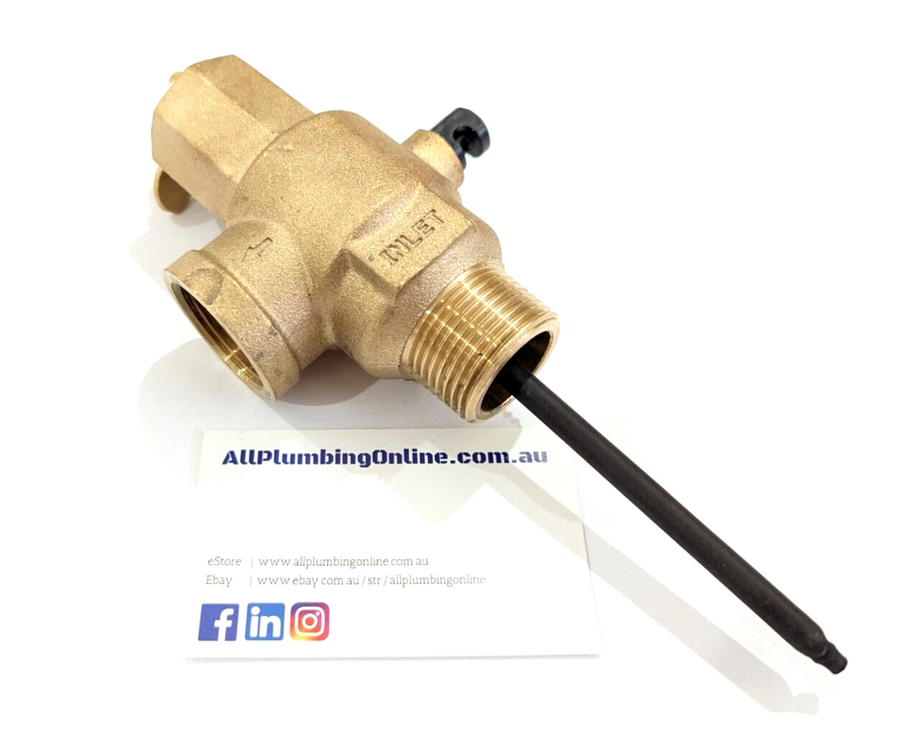 AVG PTR25/1000 25mm (1") 1000kPa Commercial PTR Pressure Temperature Relief Valve Side View