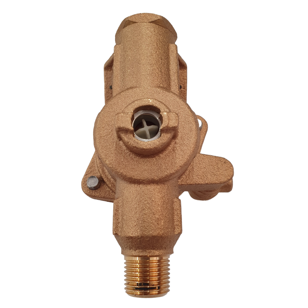 
                  
                    Load image into Gallery viewer, Watts 009-015 15mm ½&amp;quot; RPZ Reduced Pressure Zone Backflow Preventer Device Bottom View
                  
                