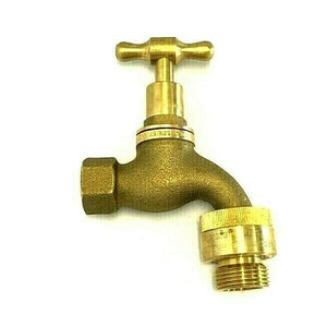 
                  
                    Load image into Gallery viewer, AW Metforge TH97VB 15mm (1/2&amp;quot;) FI Rough Brass Hose Tap with Vacuum Breaker
                  
                