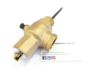 
                  
                    Load image into Gallery viewer, AVG PTR25/850 25mm (1&amp;quot;) 850kPa Commercial PTR Pressure Temperature Relief Valve Side View
                  
                