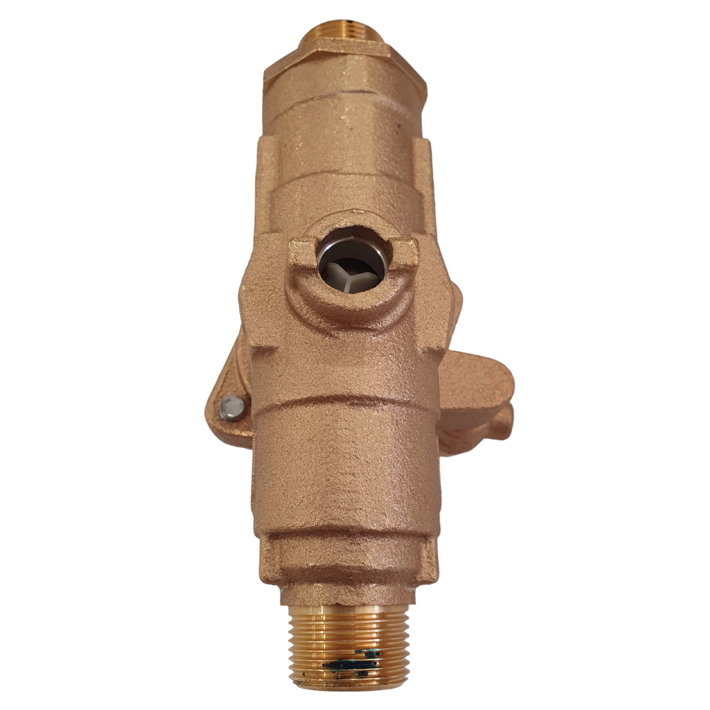 
                  
                    Load image into Gallery viewer, Watts 009-020 20mm ¾&amp;quot; RPZ Reduced Pressure Zone Backflow Preventer Device Bottom View
                  
                