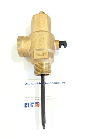 
                  
                    Load image into Gallery viewer, AVG PTR25/850 25mm (1&amp;quot;) 850kPa Commercial PTR Pressure Temperature Relief Valve Top View
                  
                