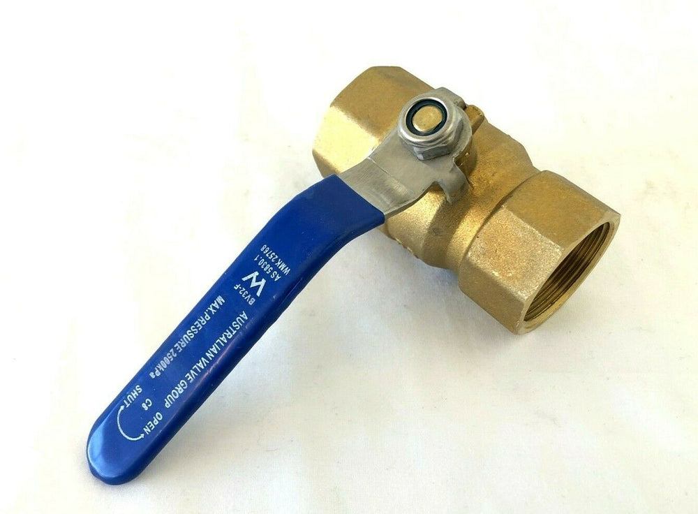 
                  
                    Load image into Gallery viewer, AVG Lever Handle BV32-F Watermarked &amp;amp; Gas Ball Valve 32mm 1 1/4&amp;quot; Female
                  
                