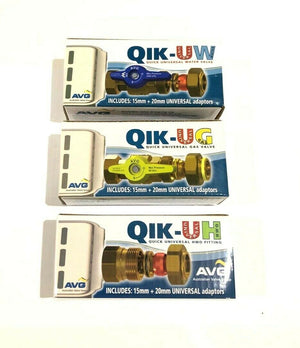
                  
                    Load image into Gallery viewer, AVG QUICKIE-U Universal Continuous Flow Instantaneous Gas Heater Quickie Kit
                  
                