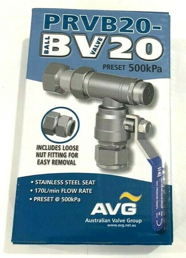 
                  
                    Load image into Gallery viewer, AVG PRVB20-BV20 500kPa Pressure Reduction Boundary Isolation Ball Valve 20mm
                  
                