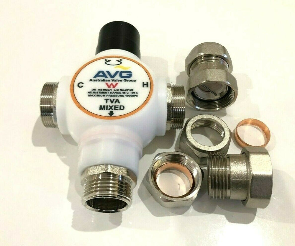 
                  
                    Load image into Gallery viewer, AVG Commercial TVA25HF 25mm 1&amp;quot; HI-FLO Tempering Mixing Valve
                  
                