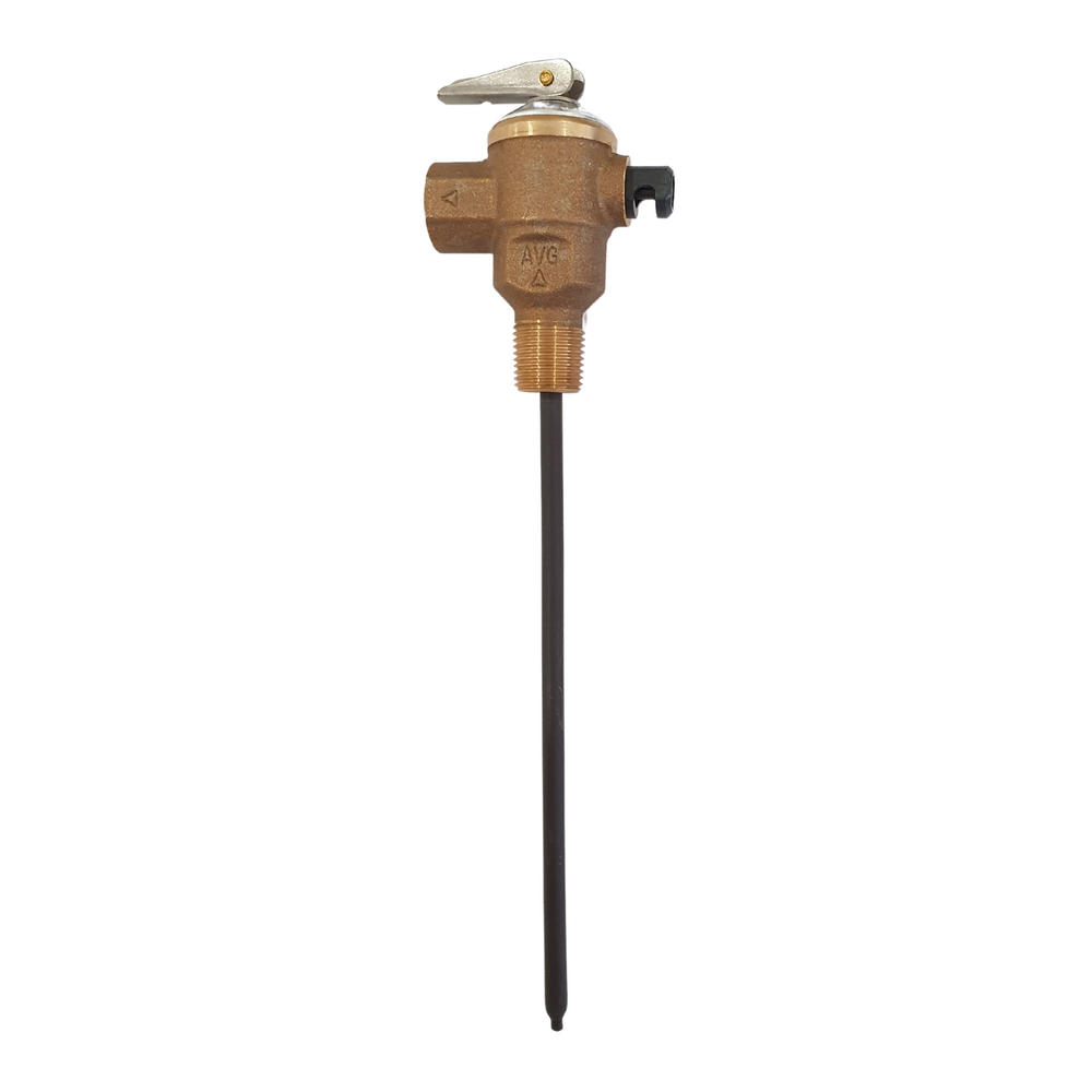 
                  
                    Load image into Gallery viewer, AVG PTR15/850OL-i 15mm 1/2&amp;quot; 850kPa PTR Valve Extended 20cm Long Probe Side View
                  
                