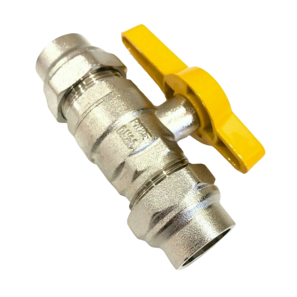 
                  
                    Load image into Gallery viewer, AVG BV20Y-FL Gas Ball Valve (Gas Cock) 20mm 3/4&amp;quot; Flare Compression
                  
                