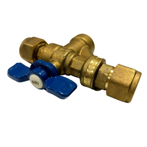 
                  
                    Load image into Gallery viewer, AVG Non Return Isolation Strainer Duo Valve NRIBVS-15C 15mm 1/2&amp;quot; Compression
                  
                