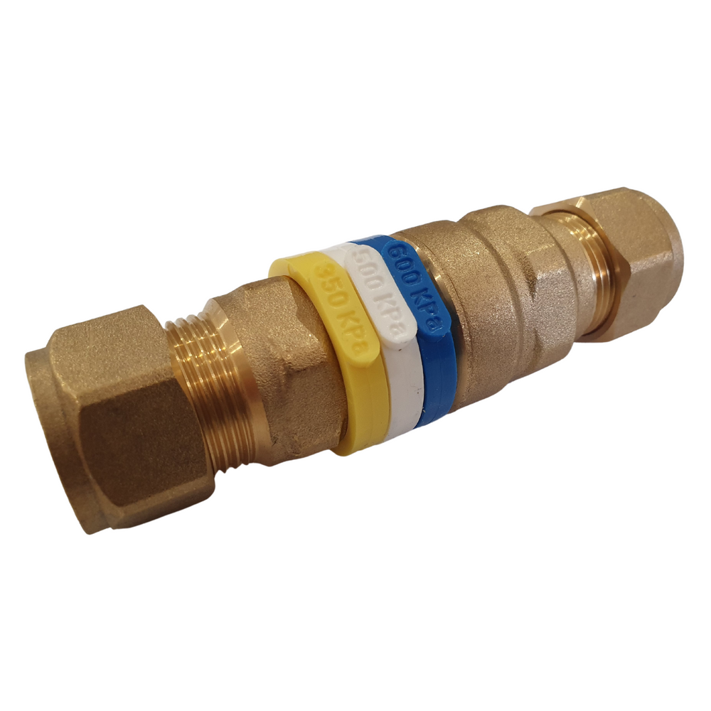 
                  
                    Load image into Gallery viewer, AVG PLV20C-Triset 350, 500, 600kPa Pressure Limiting Valve 20mm 3/4&amp;quot; Compression
                  
                