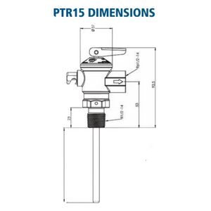 
                  
                    Load image into Gallery viewer, AVG Reliance HT55 PTR15/1000 PTR valve dimension diagram
                  
                