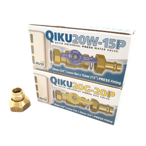 
                  
                    Load image into Gallery viewer, AVG QIKP-2 Quickie Universal Press Continuous Flow Kit for Instantaneous Gas
                  
                