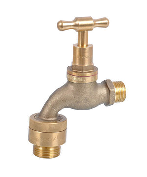 
                  
                    Load image into Gallery viewer, AW Metforge TH03VB 15mm (1/2&amp;quot;) MI Rough Brass Hose Tap with Vacuum Breaker
                  
                