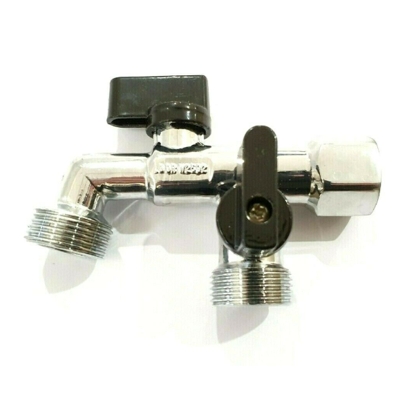 
                  
                    Load image into Gallery viewer, AW Metforge TH78 &amp;amp; TH78CP 15mm x 15mm x 20mm Dual Outlet Brass Hose Tap
                  
                